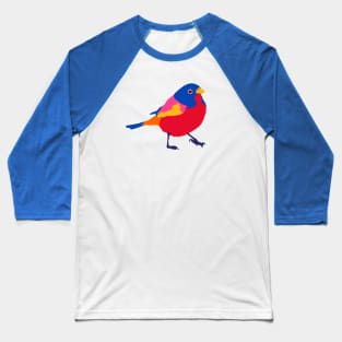 Painted Bunting Bird Baseball T-Shirt